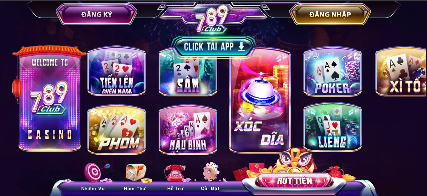 Kho game bài tại 789Club có nhiều trò khá thú vị 