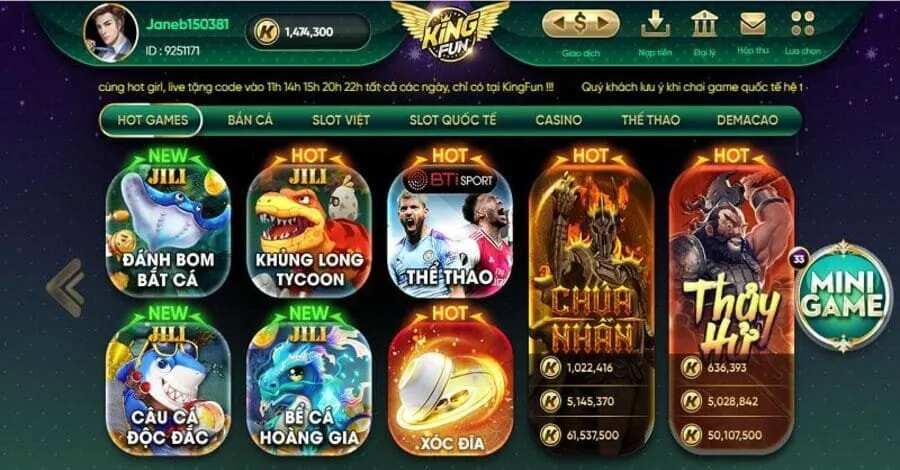 King Fun luôn mang đến những điểm riêng biệt so với những địa chỉ khác