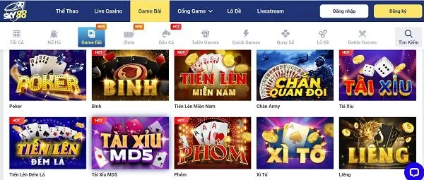 SKY88 nhà cái chơi Poker Online chất lượng